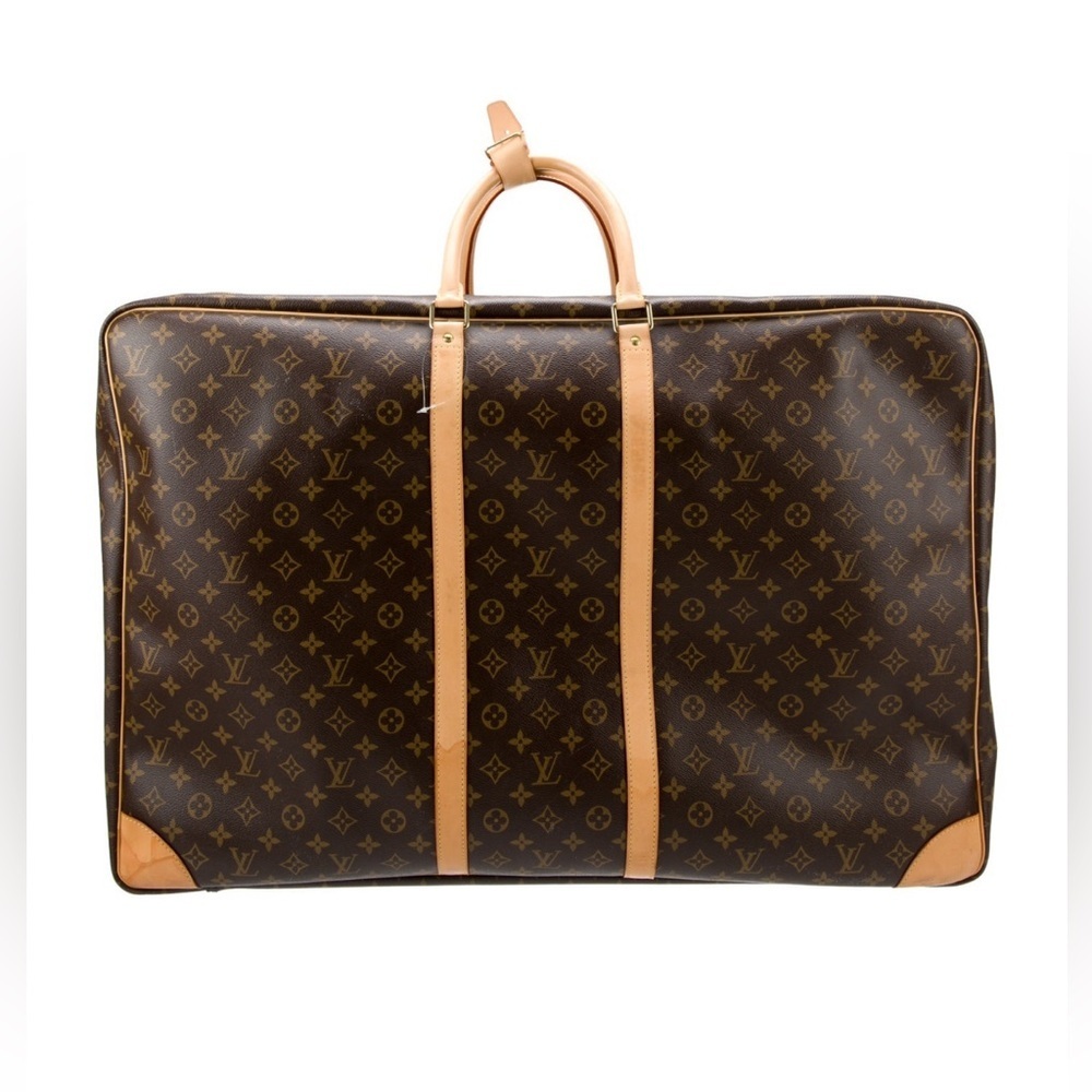 Louis Vuitton Monogram SIRIUS 70 Canvas Leather Luggage Zip Soft Suitcase